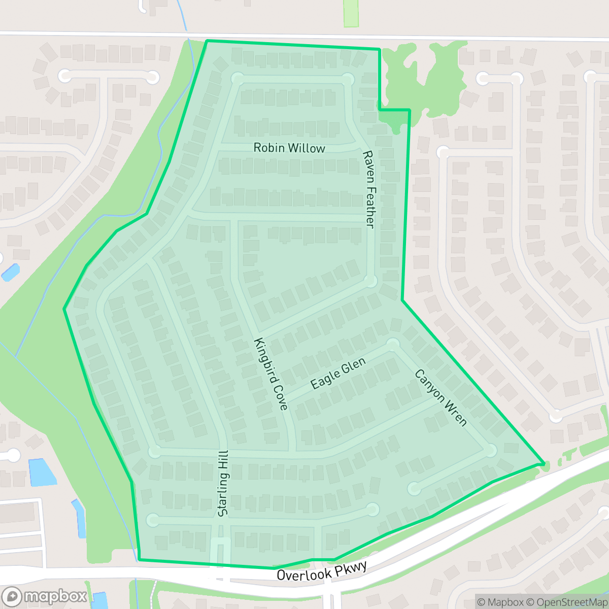 Map showing the location of The Ridge, Timberwood Park, TX